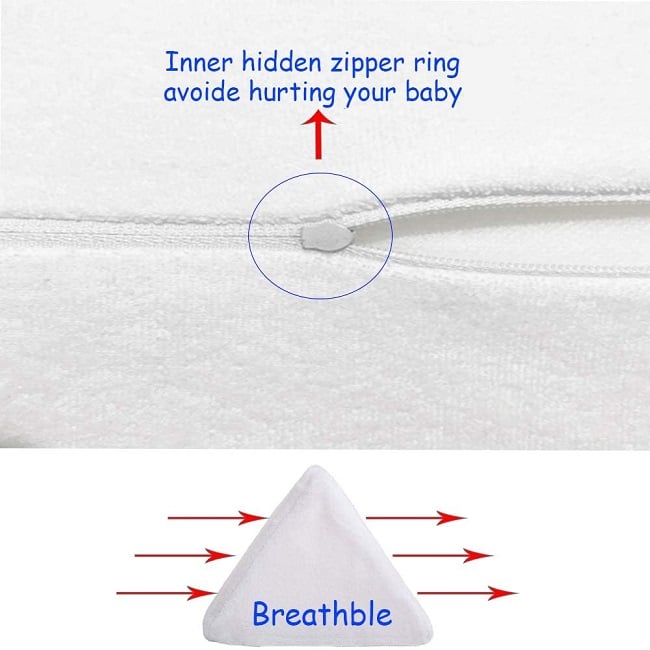 Baby Side Sleeping Pillow & Anti-Rollover Support Sleep Positioner