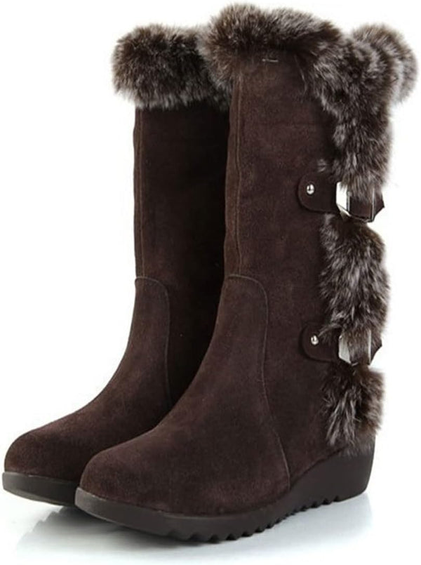 Women's Fur-Lined Mid-Calf Winter Boots