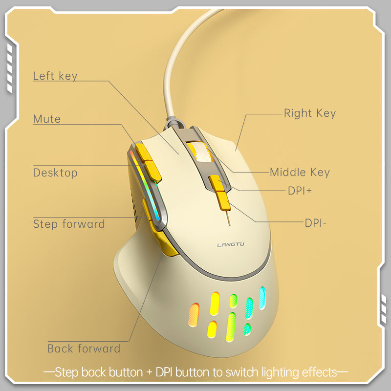 Dual Mode Gaming Mechanical Mouse