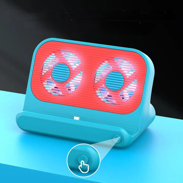 6-in-1 USB-C Game Hub Dock with Cooling Fan for Nintendo Switch/OLED