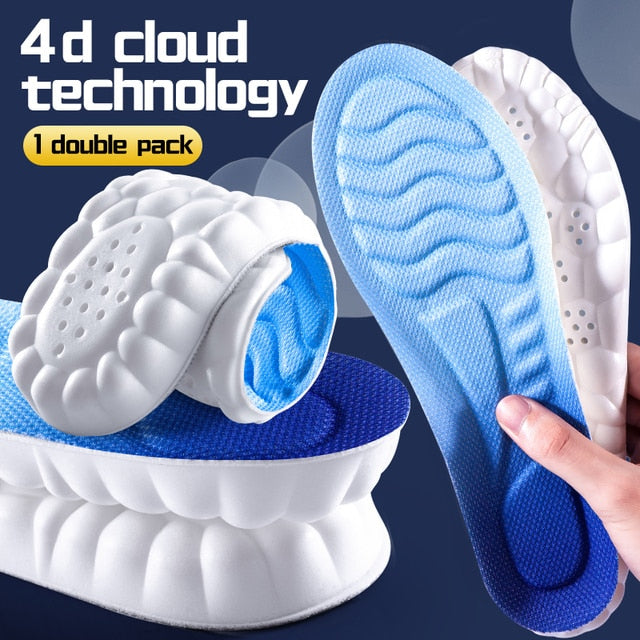 4D Latex Sport Support Insoles for Running