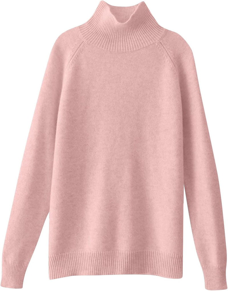Women's Chunky Knit Mock Turtleneck Sweater