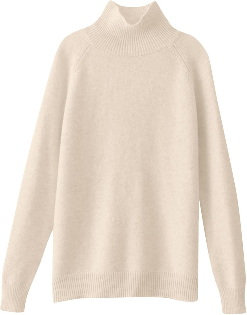 Women's Chunky Knit Mock Turtleneck Sweater