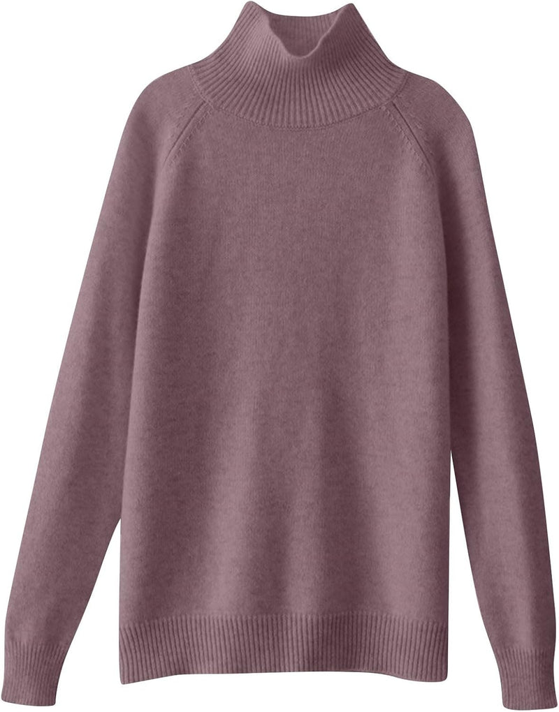 Women's Chunky Knit Mock Turtleneck Sweater