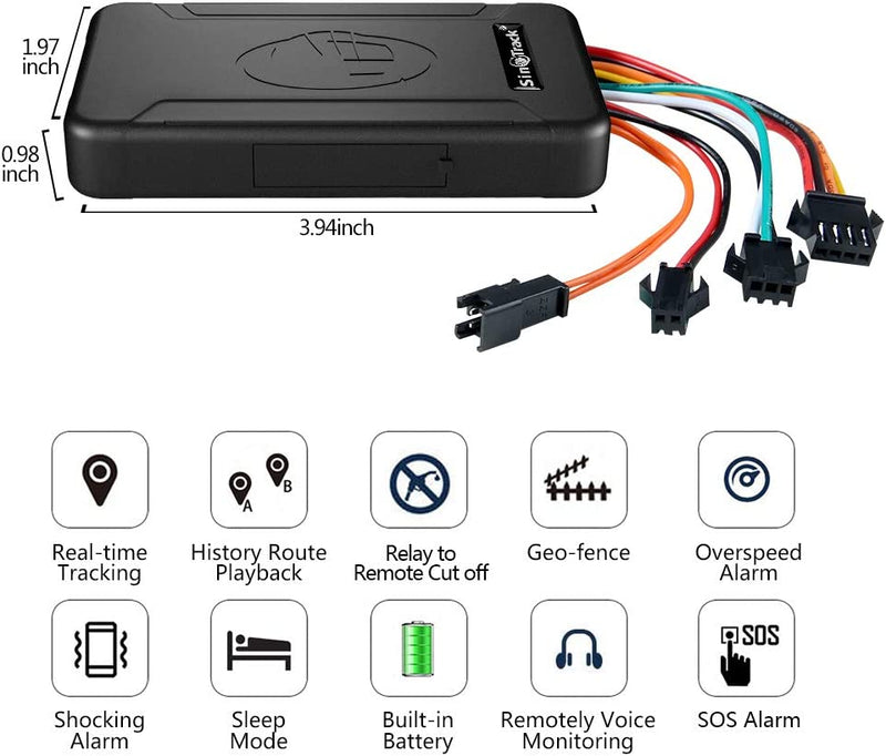 4G GPS Tracker for Car & Motorcycle No Monthly Fee
