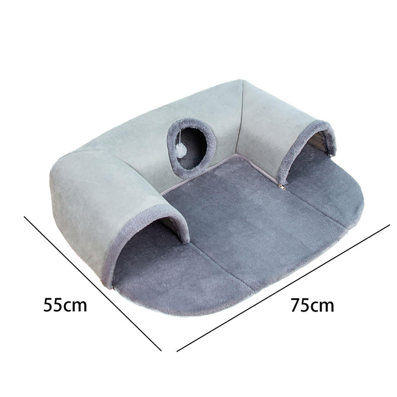 Cat Tunnel Bed Play Hut & Exercise Tubes