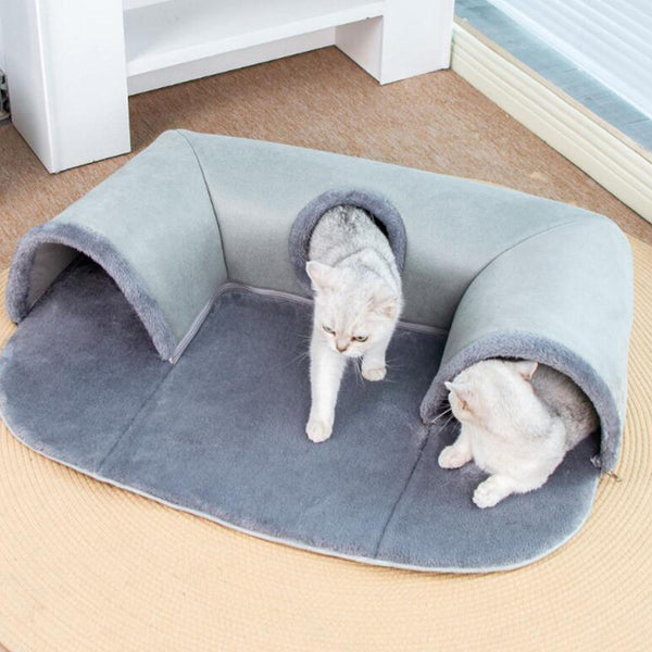 Cat Tunnel Bed Play Hut & Exercise Tubes