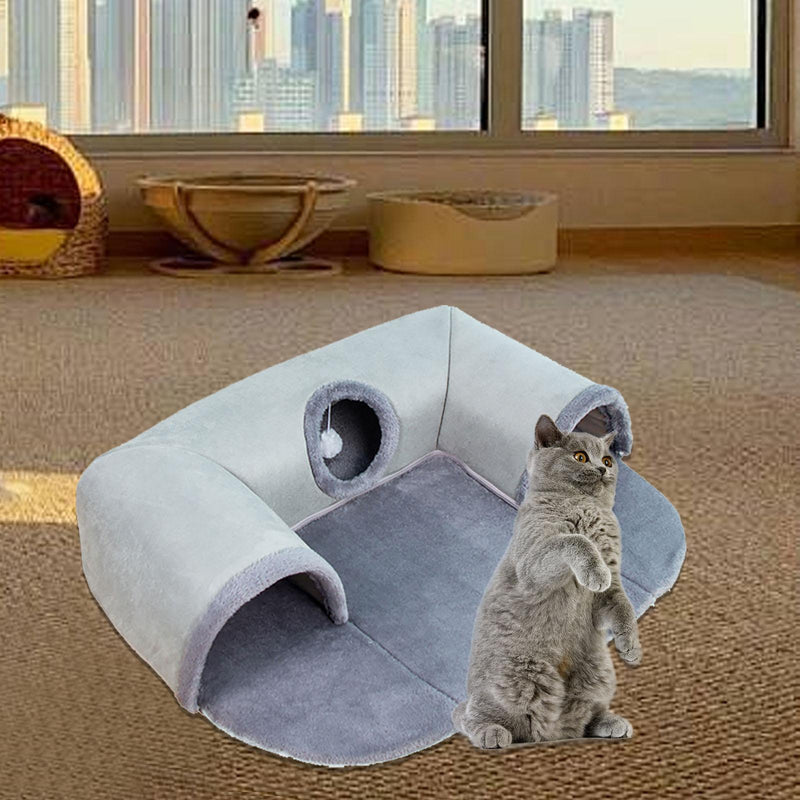 Cat Tunnel Bed Play Hut & Exercise Tubes