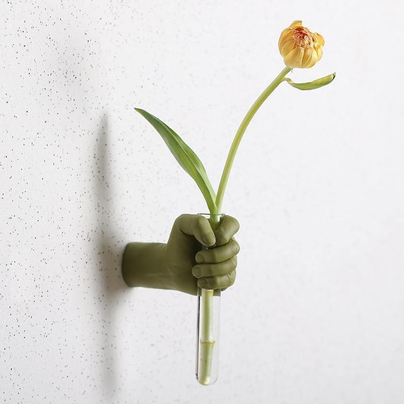 Hand Flower Wall Vase