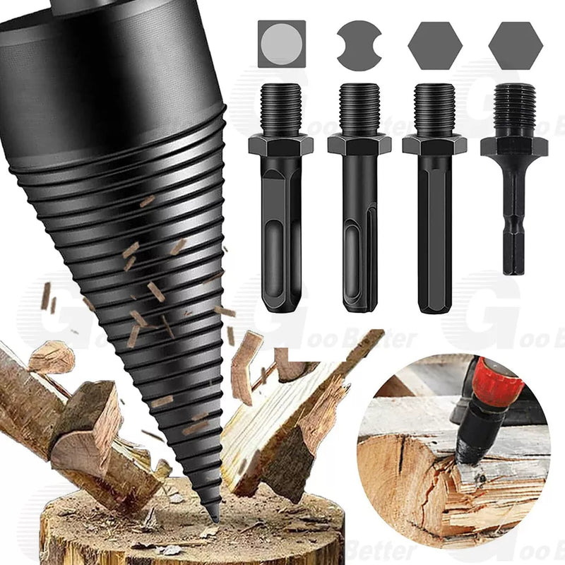 Firewood Drill Bit Effortless Wood Splitting for Power Drills