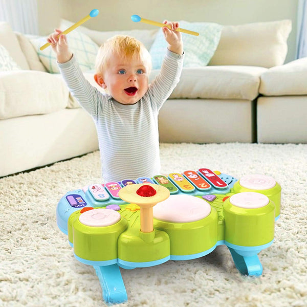 Musikspielzeug für Babys – Klaviertastatur, Xylophon, Schlagzeug