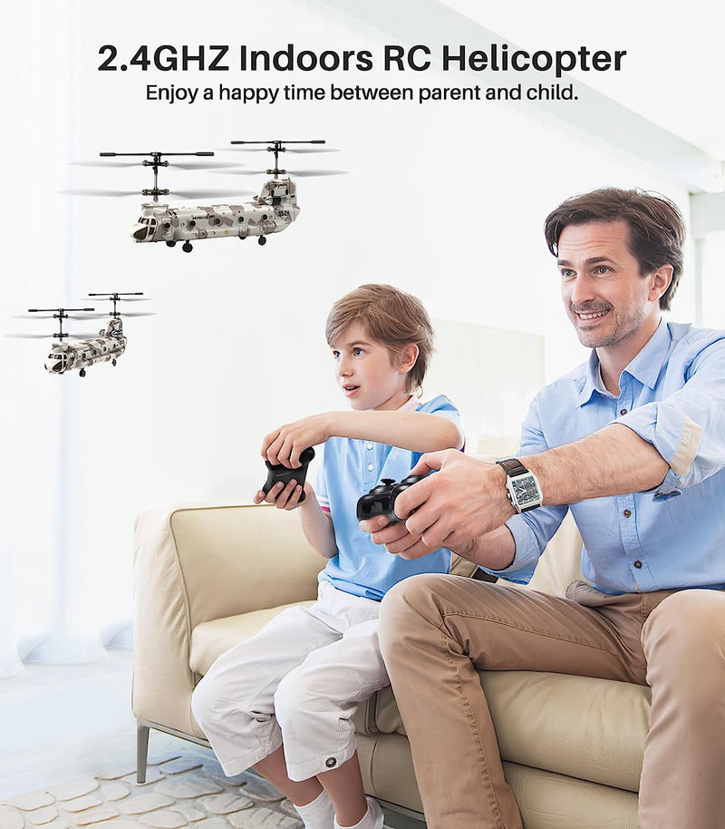 Ferngesteuerter Militärhubschrauber