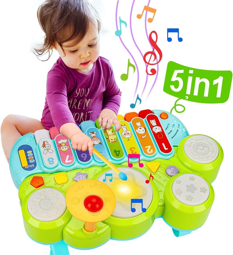 Musikspielzeug für Babys – Klaviertastatur, Xylophon, Schlagzeug