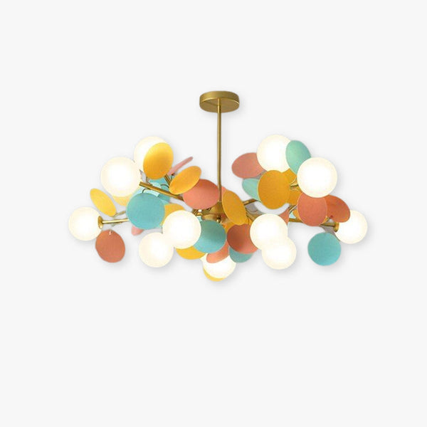 Multicolored Flower Branch Chandelier Living Room