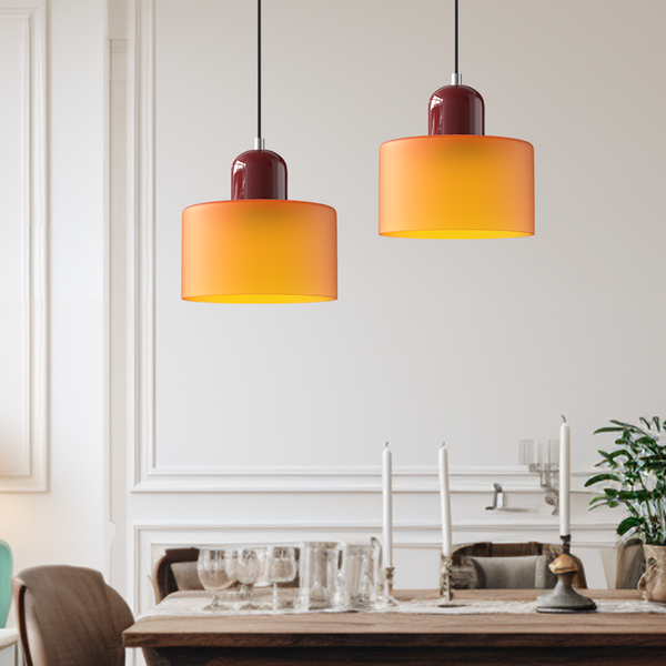 Small Glass Pendant Light