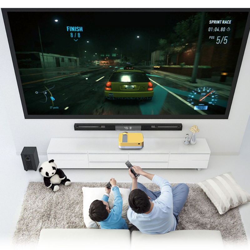 Portable HD Mini Smart USB Projector for Multi-Device Connectivity