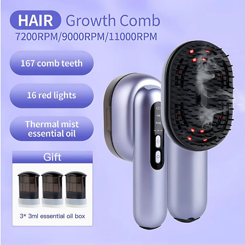 Red Light Steam Brush Pro