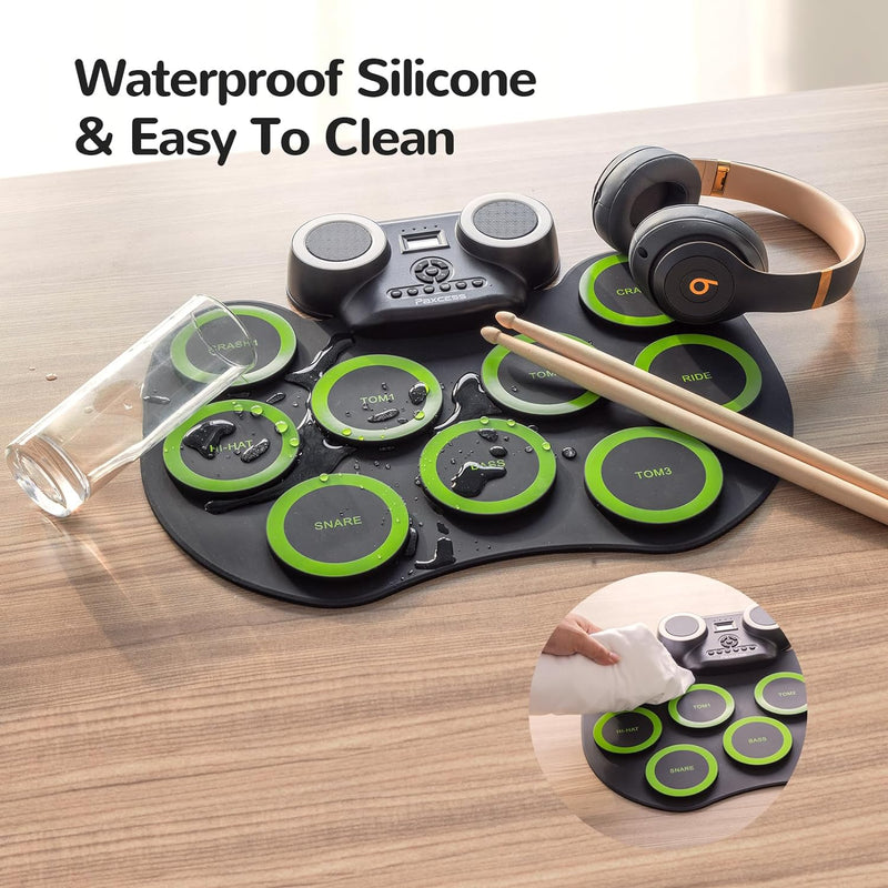 Electronic Drum | Kit 9 Pads | Practice Drum Set With Colorful Lights