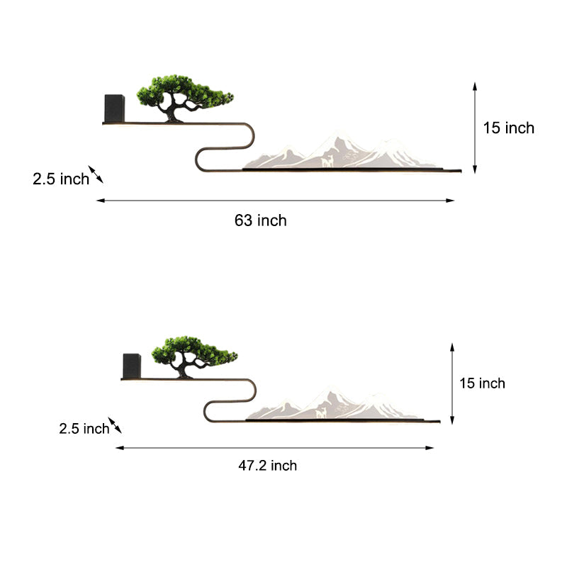 Mountain Scenery Outdoor Wall Lights