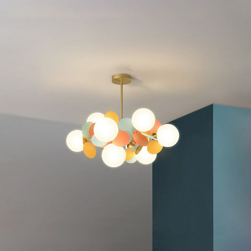 Multicolored Flower Branch Chandelier Living Room