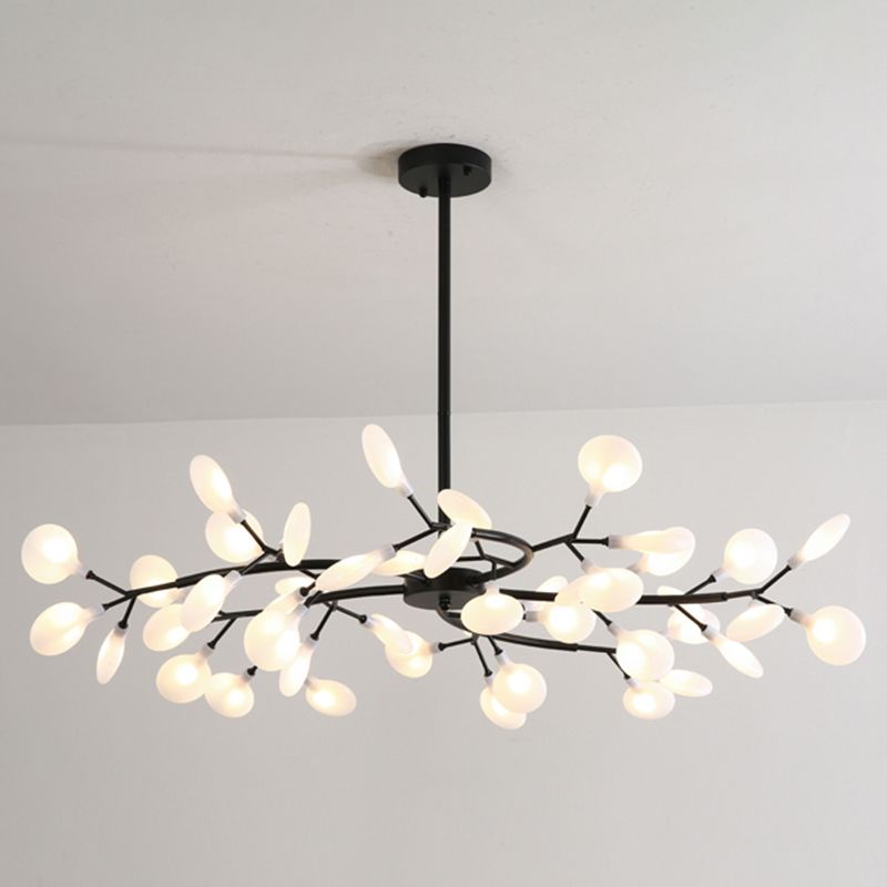 Firefly Art Deco Pendant Light Chandelier Black/Gold Living Room