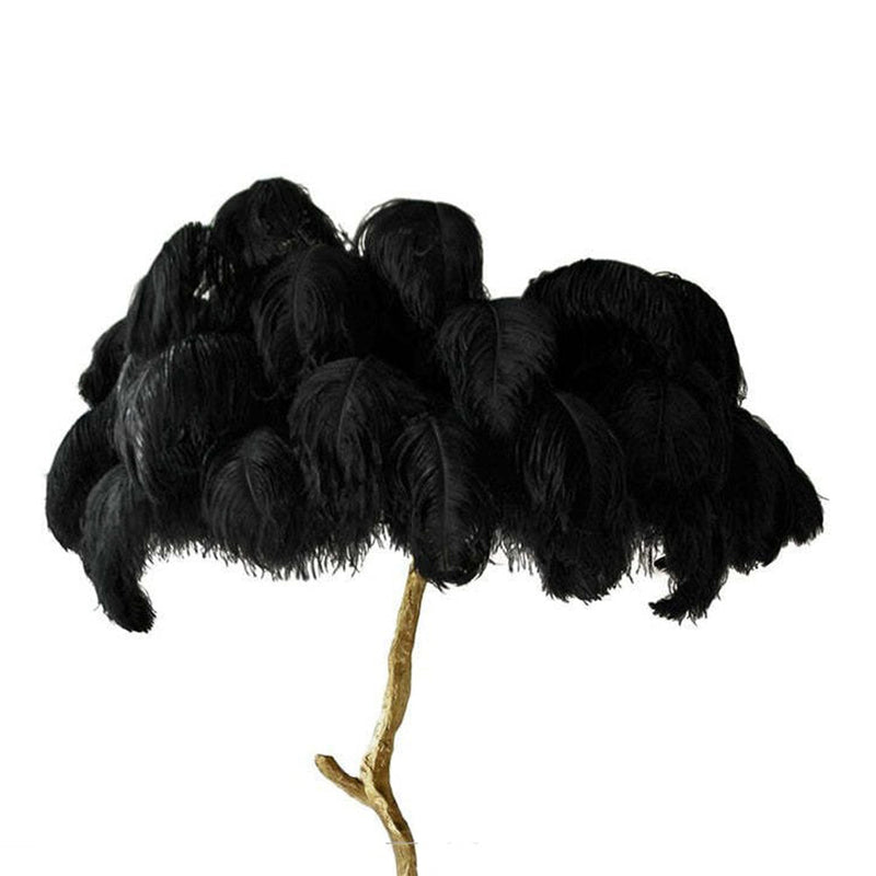 Scandinavian Luxury Unique Ostrich Feather Floor Lamp/Table Lamp