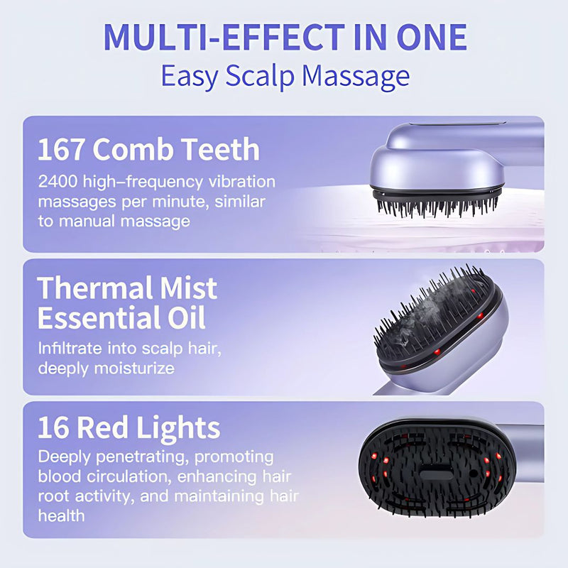 Red Light Steam Brush Pro