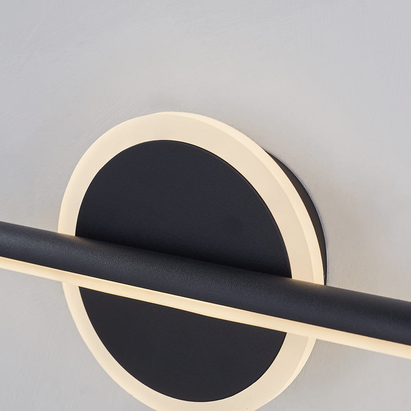 Minimalist Mirror Front Vanity Wall Lamp Black/Gold