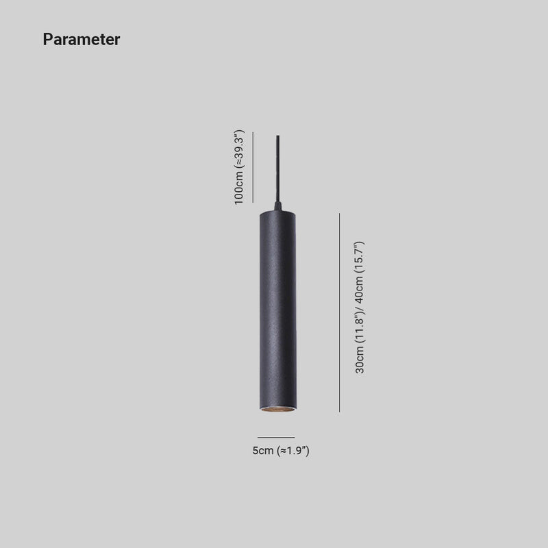 Cylinder Shape Linear Pendant Light
