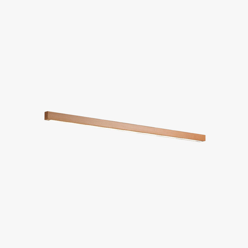 Wandlampe mit linearem Holzspiegel 