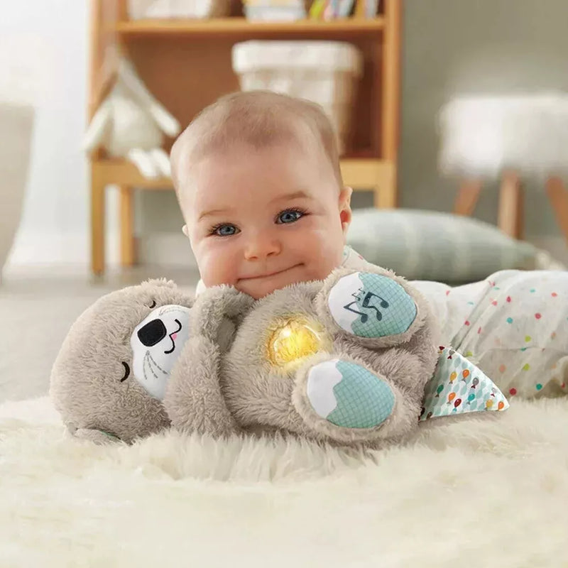 Breathing Otter Plush Soothing Musical Sleep Aid for Babies