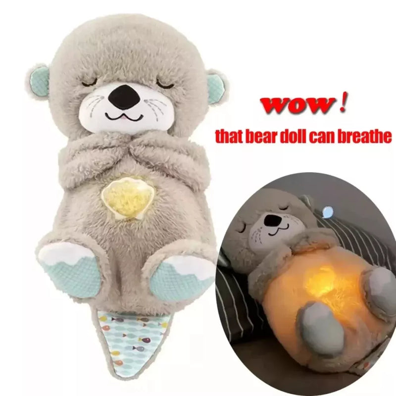 Breathing Otter Plush Soothing Musical Sleep Aid for Babies
