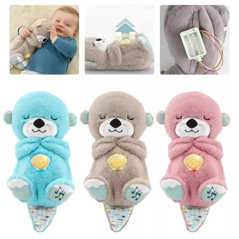 Breathing Otter Plush Soothing Musical Sleep Aid for Babies