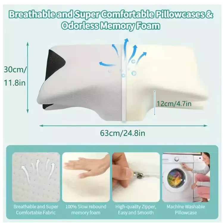 Ergonomic Memory Foam Neck Pillow Travel & Home