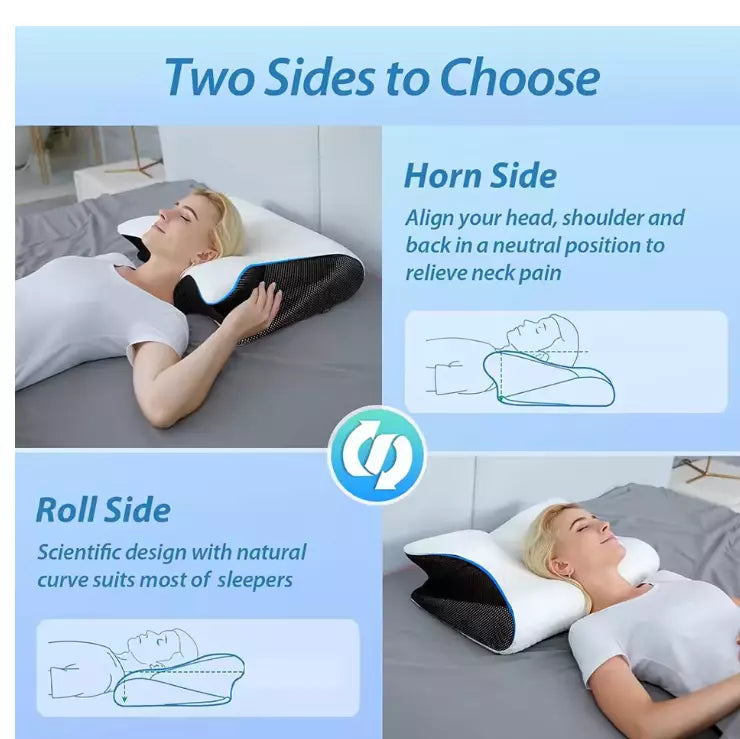 Ergonomic Memory Foam Neck Pillow Travel & Home