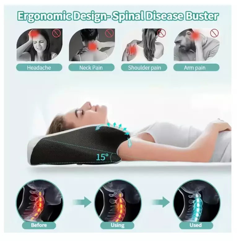 Ergonomic Memory Foam Neck Pillow Travel & Home