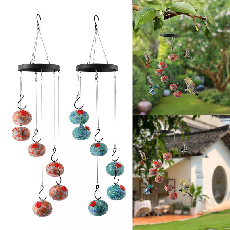 Charming Wind Chimes & Hummingbird Feeder Ant & Bee Proof