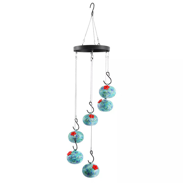 Charming Wind Chimes & Hummingbird Feeder Ant & Bee Proof