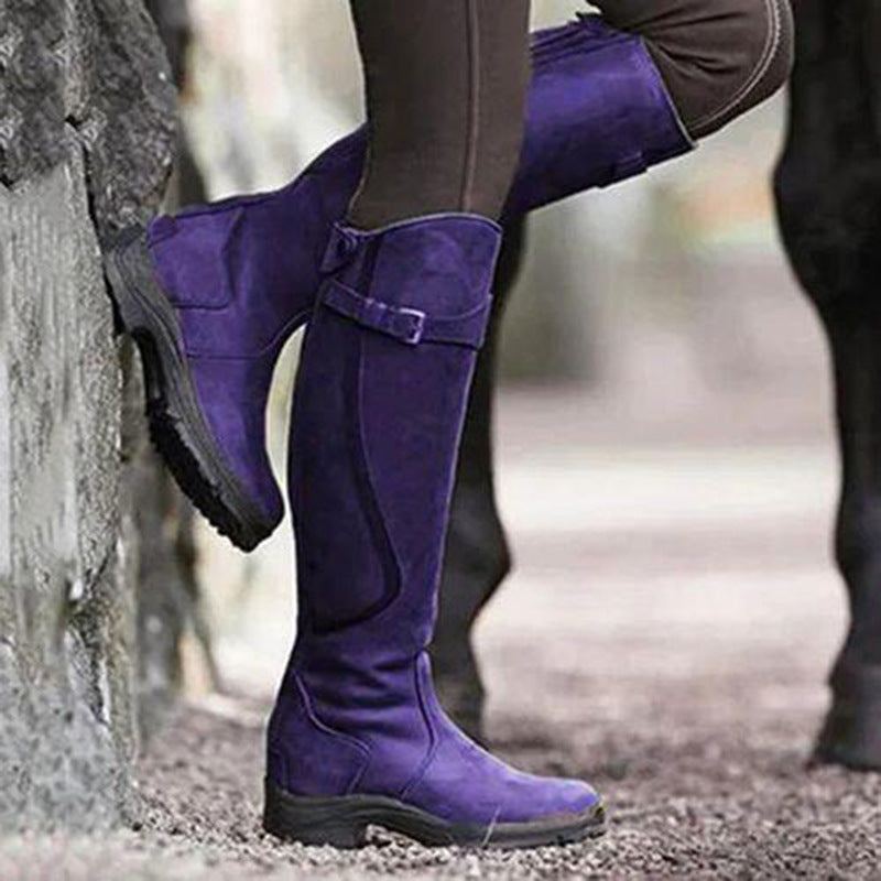 Insulated Waterproof Leather Riding Boots