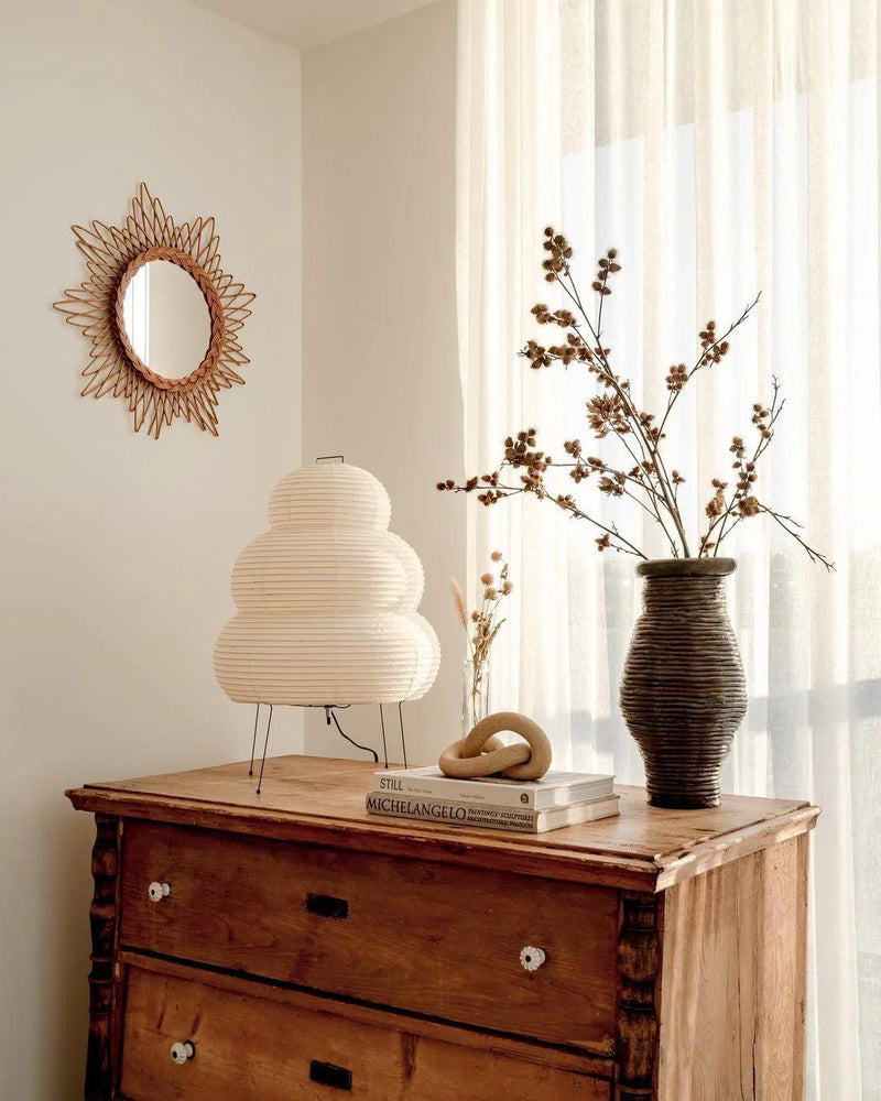 Elegant Noguchi Japanese Tower Lamp