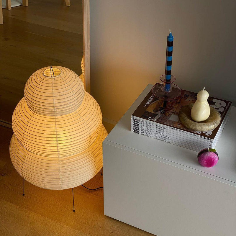 Elegant Noguchi Japanese Tower Lamp