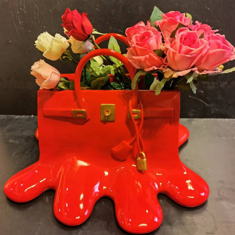 Stylish Vase Bag Sculpture