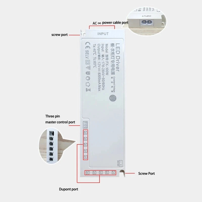 LED Cabinet Strip Light Transformer
