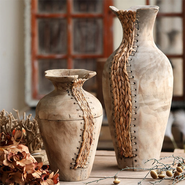 Handmade Rustic Vase | Willow Wood