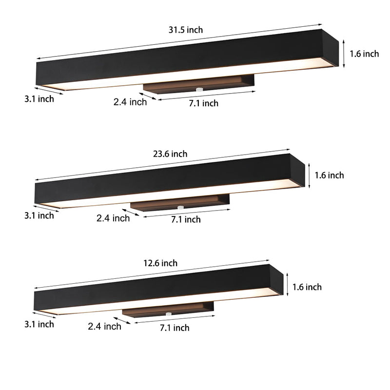 Rectangular Motion Sensor Wall Lamp