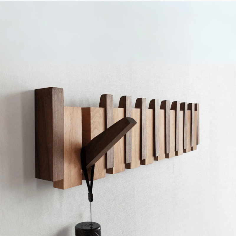 Handmade Wooden Coat Rack Stylish & Functional Wall Hook