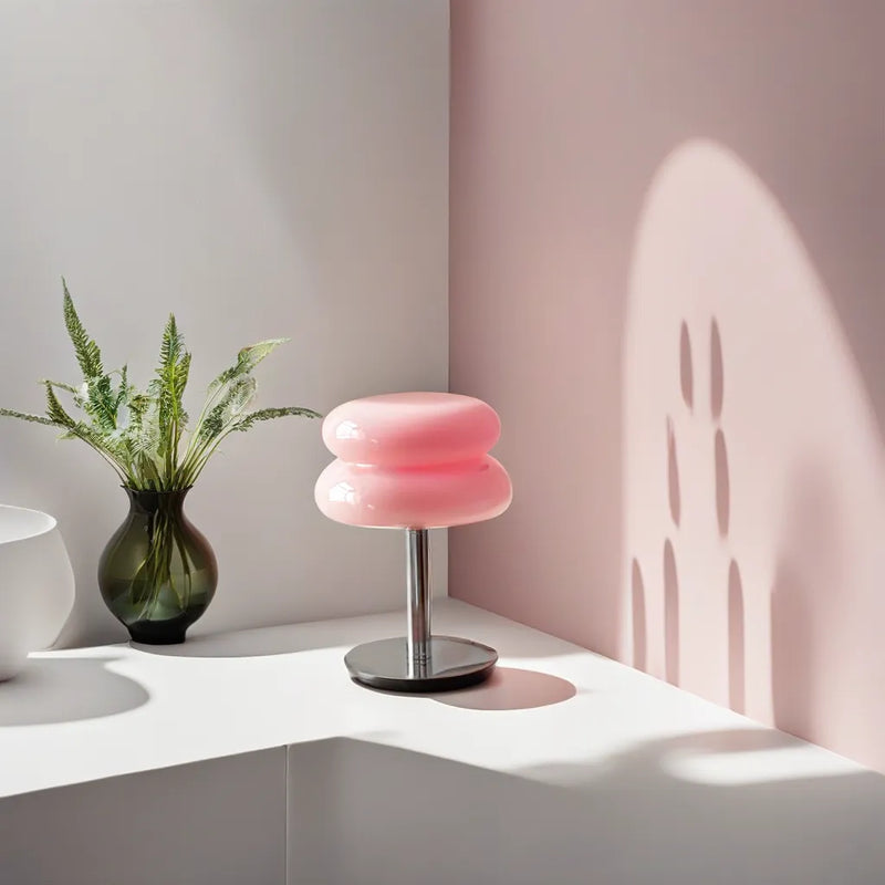 Macaroon French Design Glass Lamp