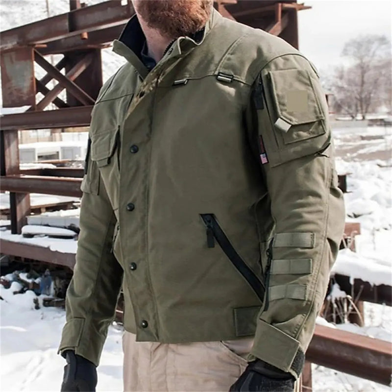 Men's Windproof Tactical Cargo Jacket