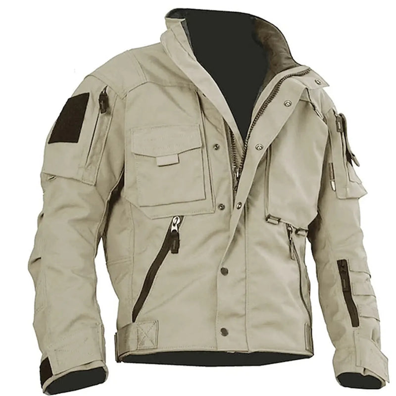 Men's Windproof Tactical Cargo Jacket
