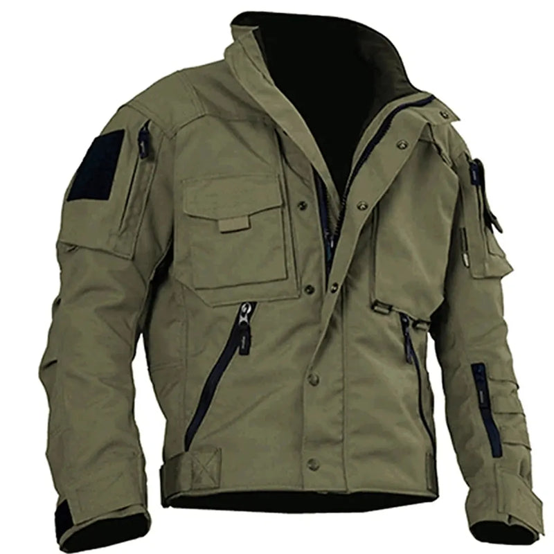 Men's Windproof Tactical Cargo Jacket